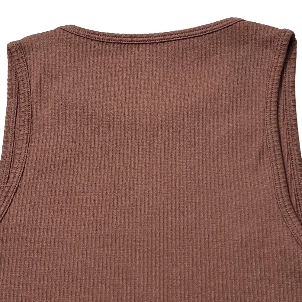 SKIMS Stretch Rib High‎ Neck Bralette NEW Rose Clay XXS/XS - Picture 6 of 11